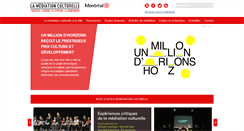 Desktop Screenshot of montreal.mediationculturelle.org